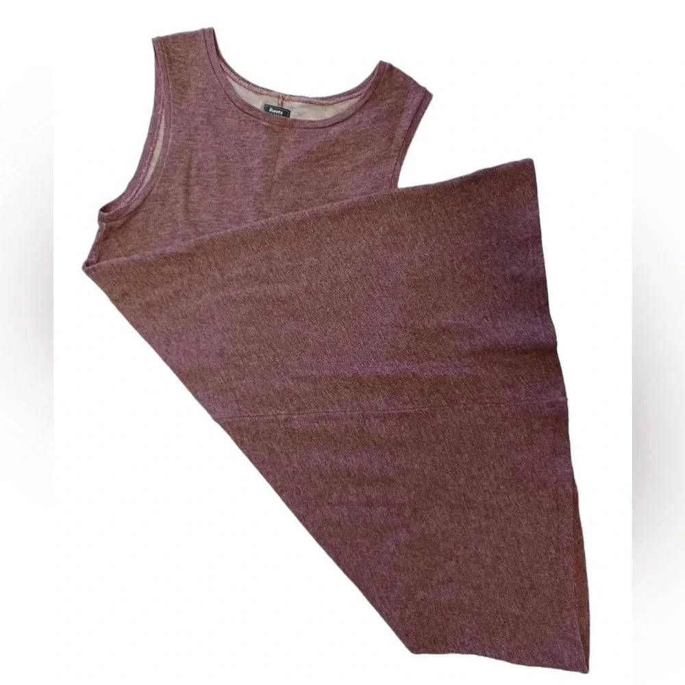 Roots Tank Dress Plum Size Medium Midi - Picture 3 of 9